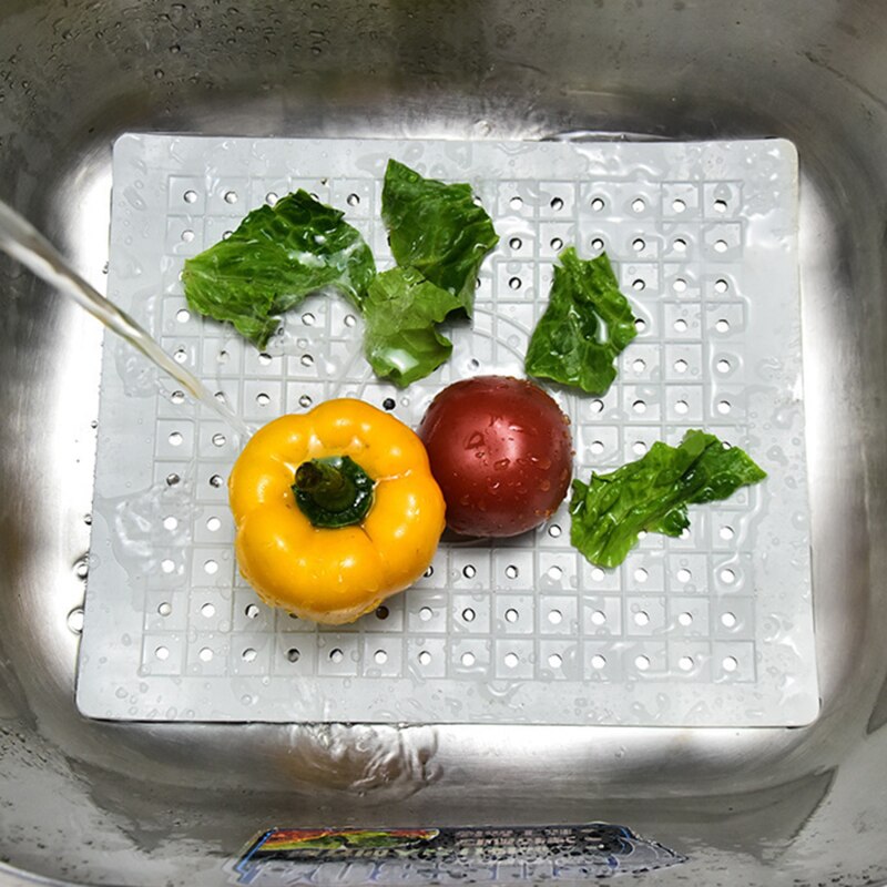 Quick Afvoer Keuken Tafel Anti Slip Zachte Rubber Gootsteen Mat Drogen Gerechten Warmte Isolatie Protector Multifunctionele Badkamer Thuis