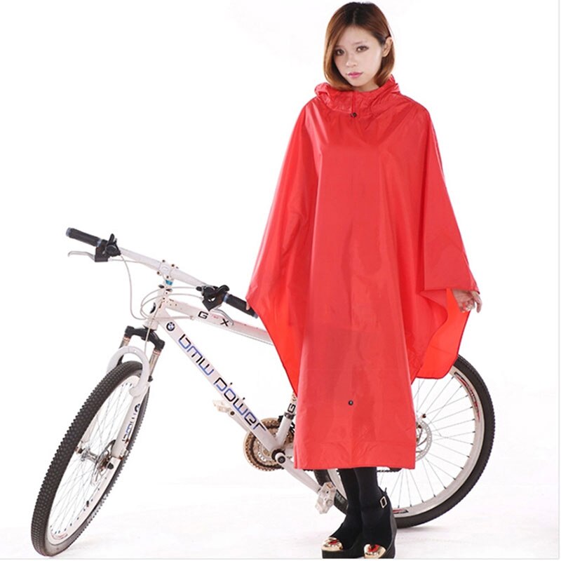 Chubasquero para bicicleta de montaña Poncho para montar en bicicleta para mujer y hombre chubasquero blando con peso ligero ZZA001: women wine red
