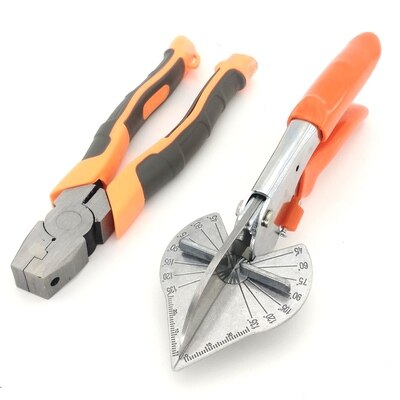Pipe Cutter PE Plastic Pipe Hose Scissor Multi Angle Mitre Siding Wire Duct Cutter Plumbing Tool For Housework Decoration: Set 3