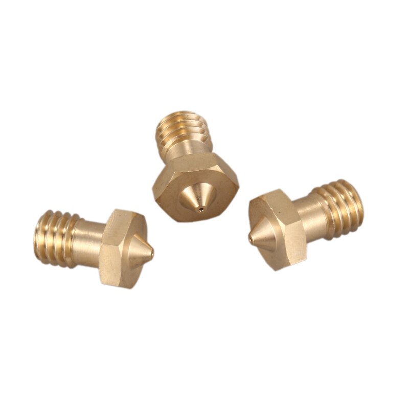 0.4Mm Volledig Metalen J-Head Print Nozzle Gewijd Messing Mondstuk, geschikt Voor 1.75Mm Verbruiksgoederen 3D Printer Nozzle (3 Pack)