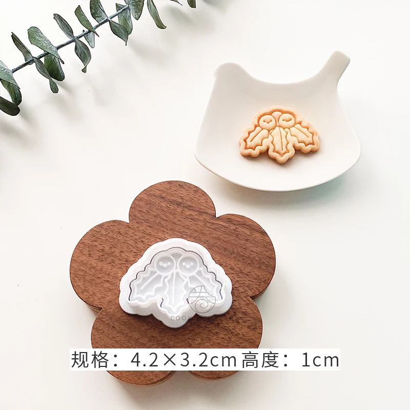 Di Natale mini Simpatico Pupazzo di Neve Pan di zenzero uomo Stampo per Biscotti Riutilizzabile 3D cartone animato Fondente Biscotto stampatore Cottura Torta Decorazione Strumenti: marrone