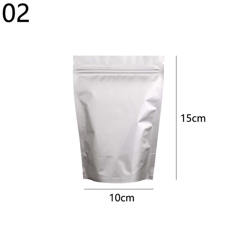 Aluminium Folie Zip-Lock Beutel Wiederverschließbaren Candy Beutel Verpackung Liefert Selbst-abdichtung Lebensmittel Lagerung Tasche Dicke: 10x15cm