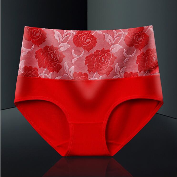 taille haute coton pleine grande taille slips pour les femmes 7398 # taille L-3XL