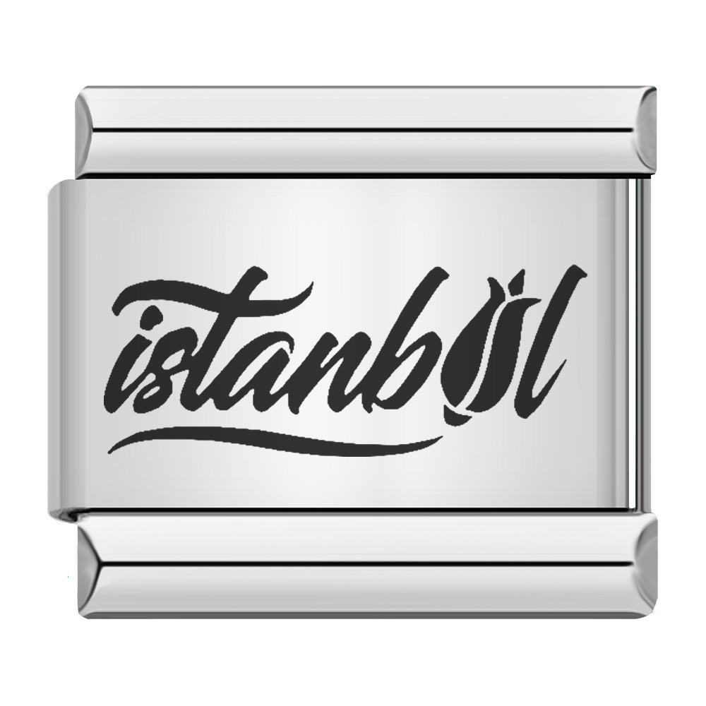 BestFriend Lovers Footprints I Love series Italian Charm Modular Links Fit 9mm Bracelets Stainless Steel Jewelry DIY Hand Making: SILVER PLATED