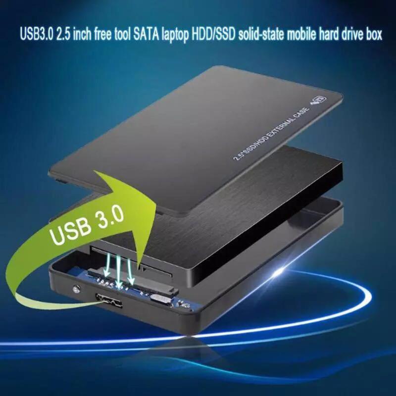 Vktech hdd caso 2.5 polegada sata para usb 3.0 adaptador gabinete de disco rígido para ssd caixa hdd caixa usb 2.0 hd hdd externo gabinete