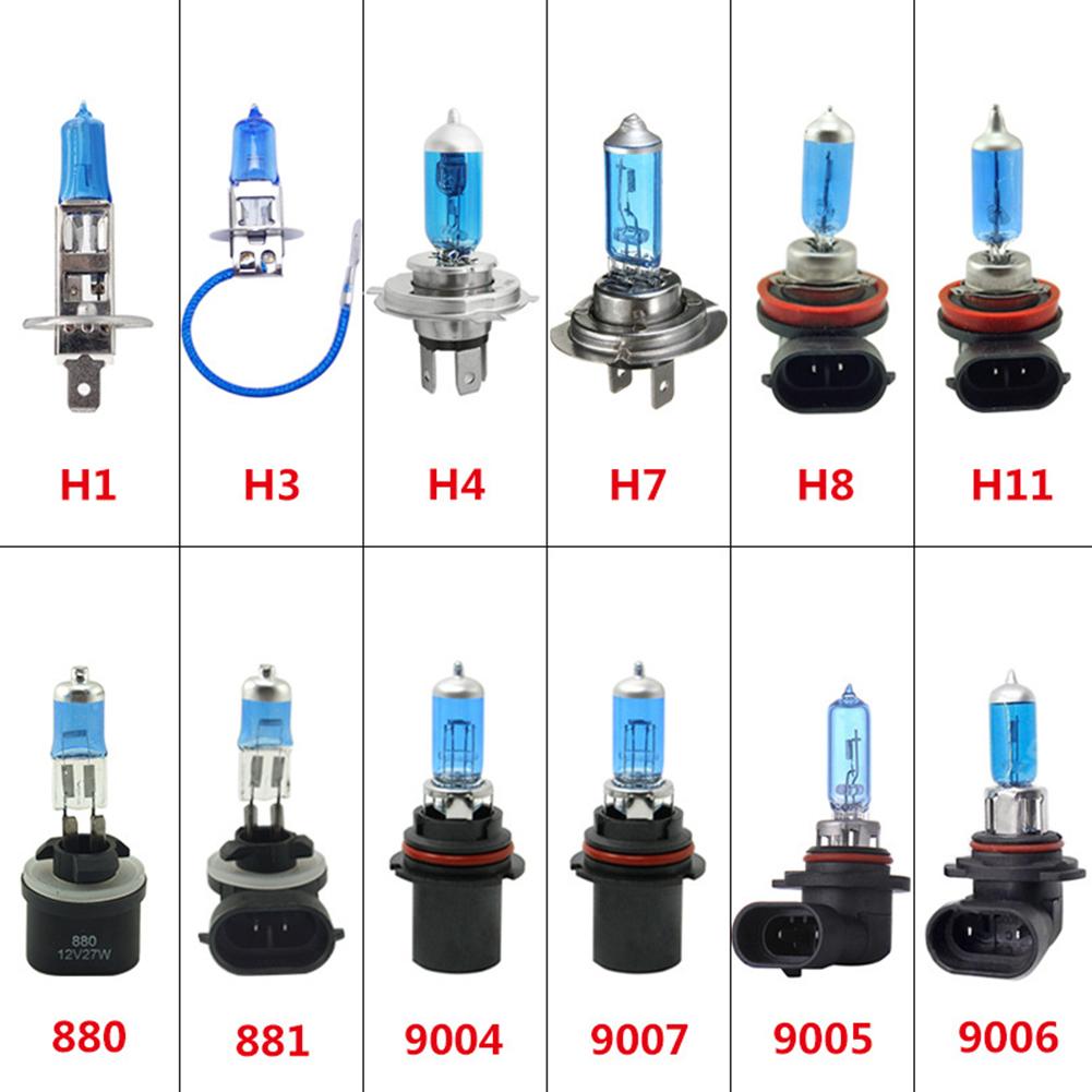 2Pcs 12V Super Bright Car Driving Front Headlight Halogen Light Bulb Fog Lamp