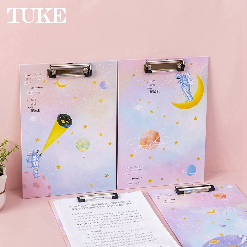 A4 Clipboard File Folder Clip Hard Paper Writing Sheet Pad Memo Clip Board Office Accessories Kawaii Stationery School Supplies