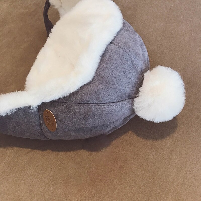 Toddler Baby Boys Hat Kids Children Ear Flap Muff Winter Warm Plush Cap Beanie