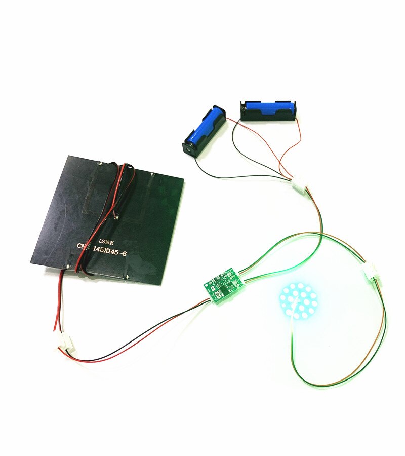 DIY KIT 6V 3W Solar Panel with 0.6A Solar lamp Light controller 3.7V 6V 600ma with 3.7V 5W LED