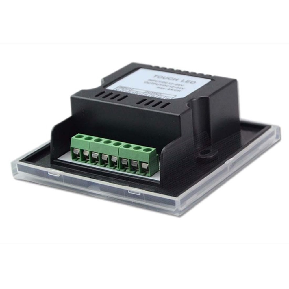 DC12V/24V 4A*4CH Black/white clear surface Panel Digital Touch Screen Dimmer Home Wall Light Switch For RGBW/RGBWW LED Strip