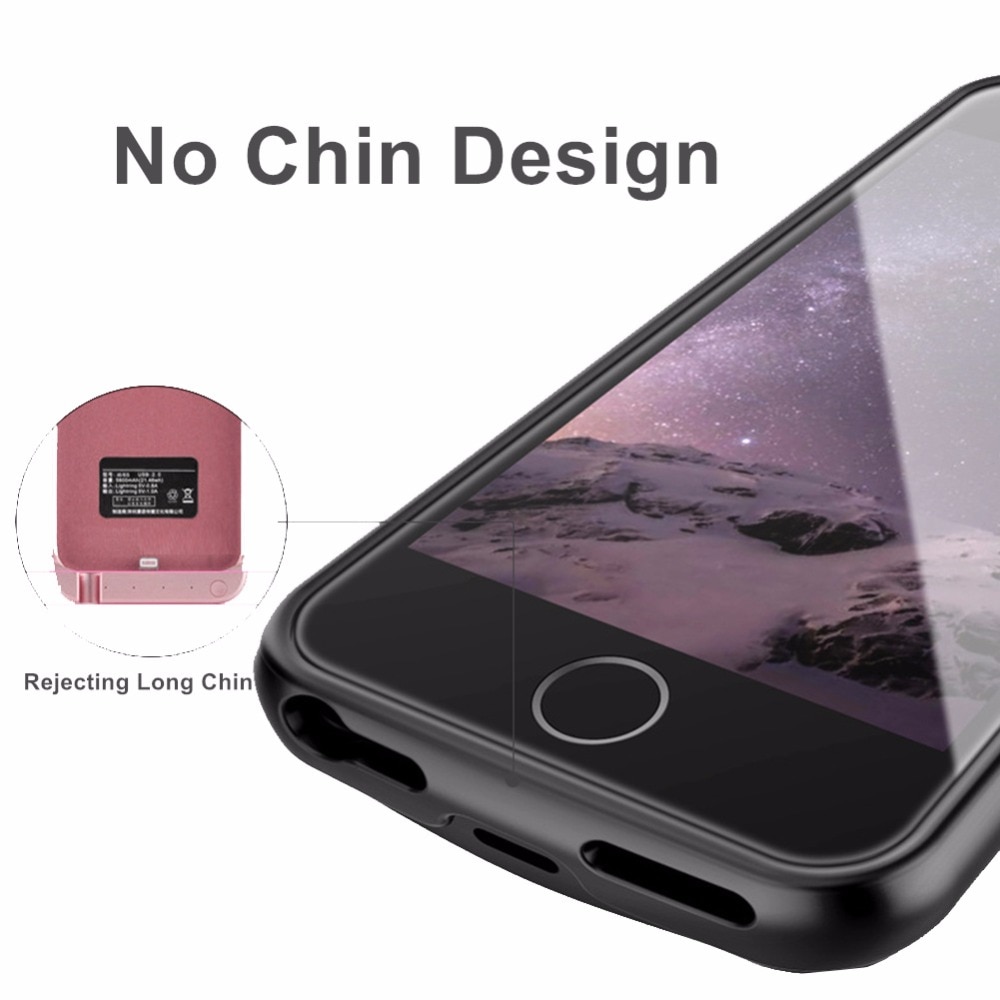 Batterie externe 4000 Mah pour iphone 5, étui de batterie intelligent Ultra mince, étui de chargeur de secours pour Apple iphone 5 5s SE