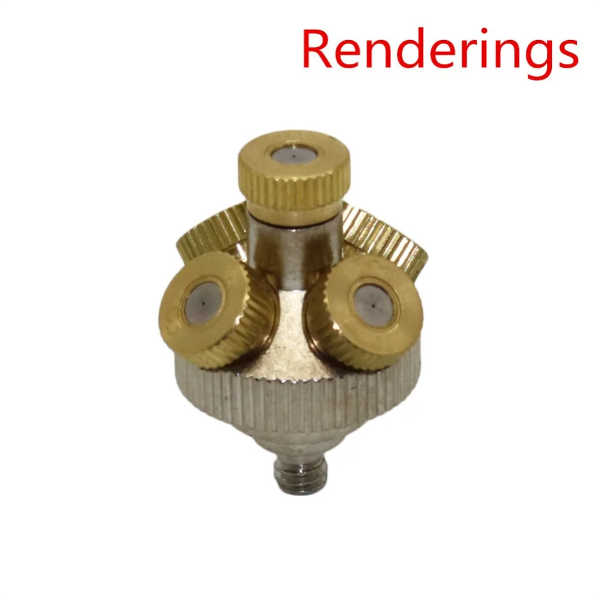 Buse de brumisation basse pression 3/4/5 sites, arroseur de refroidissement par atomisation 0.3/0.4/0.5/0.6mm, pulvérisateur de refroidissement par brumisation pour l'irrigation du jardin
