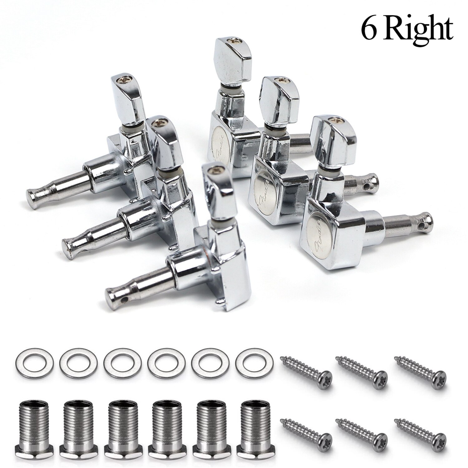 Electric Guitar Tuning Peg American Standard Locked Tuner Pegs Machines Right Replacement for Fender ST TL Guitar Accessories: 6 right