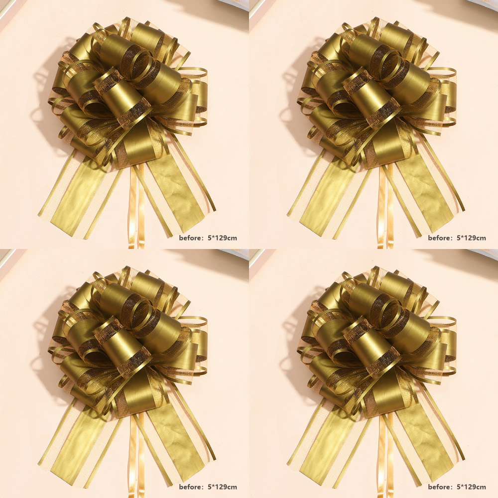 4/10Stck Hochzeit Auto Bogen Bänder Blume Auto Auto Dekor wickeln Verpackung Valentinstag Geburtstag Veranstaltungen Party liefert: Licht Grün