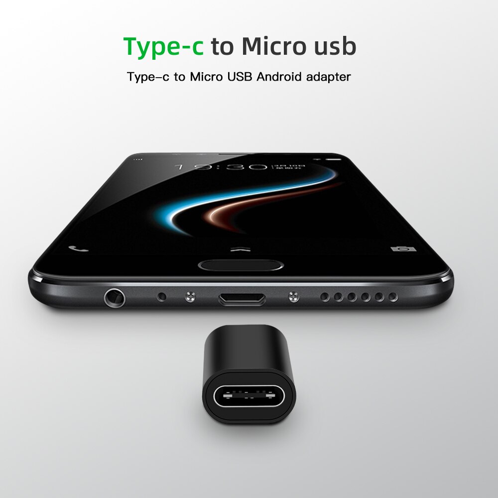 Micro usb macho para tipo c fêmea adaptador usb tipo c carregamento conversor de transferência de dados para samsung oppo huawei meizu xiaomi lenovo