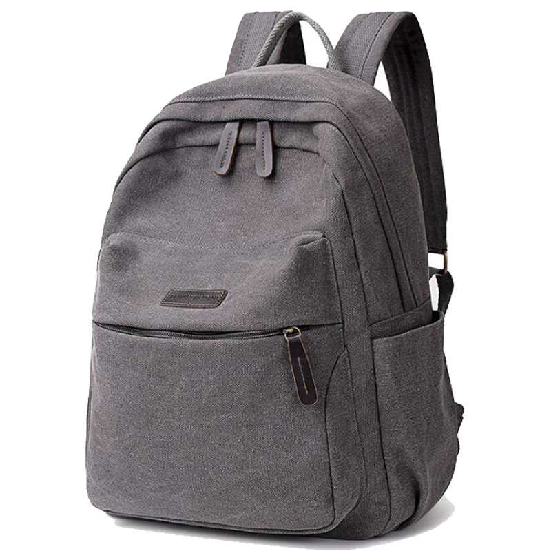 Chuwanglin Vintage Canvas Rugzak Vrouwen Casual Schooltassen Licht Tienermeisjes Rugzak Mochilas Mujer Kleine Tas F86029: Grijs