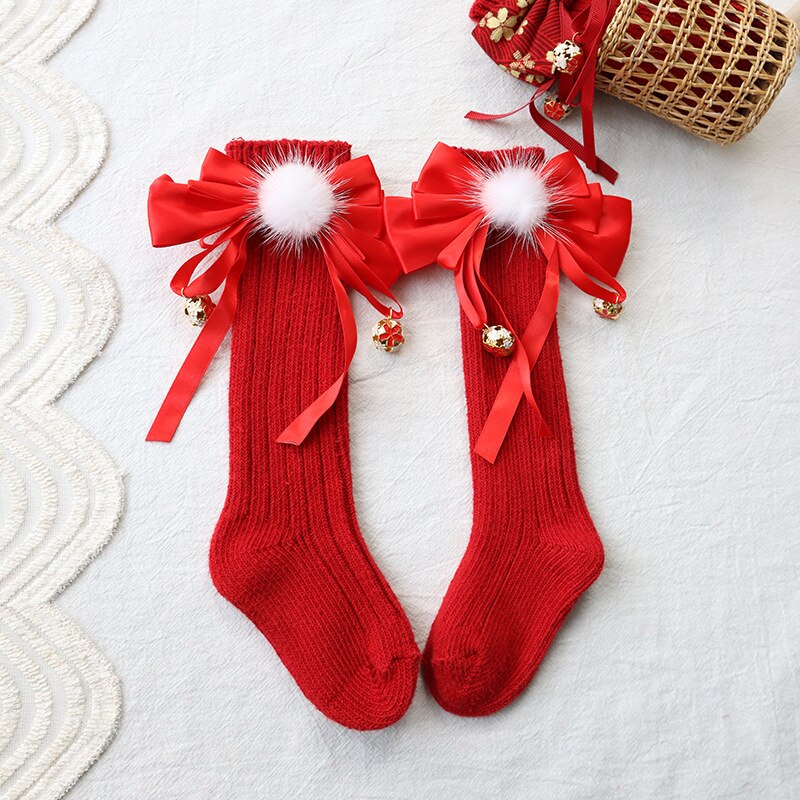 Herbst und Winter kinder Socken Cartoon Bowknot Baby Mädchen Socken Kleinkind Socken Weihnachten Komfortable Baby Jungen Socken: 2 / S(6-12M)