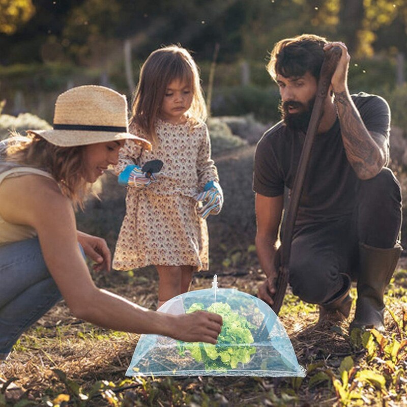 Mesh Screen Food Cover 6 Pack, Collapsible Colorful Umbrella Tent Keep Out Flies Bugs Mosquito Great Outdoor, Picnics