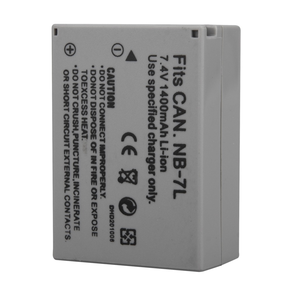 1 Uds 1400mah NB-7L NB7L NB 7L batería para Canon PowerShot G10 G11 G12 SX30 SX30IS baterías