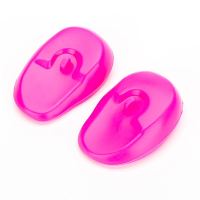 1 Paar Herbruikbare Waterdicht Oor Protector Cover Caps Salon Kappers Dye Shield Bescherming Douche Cap Tool: Bourgondië
