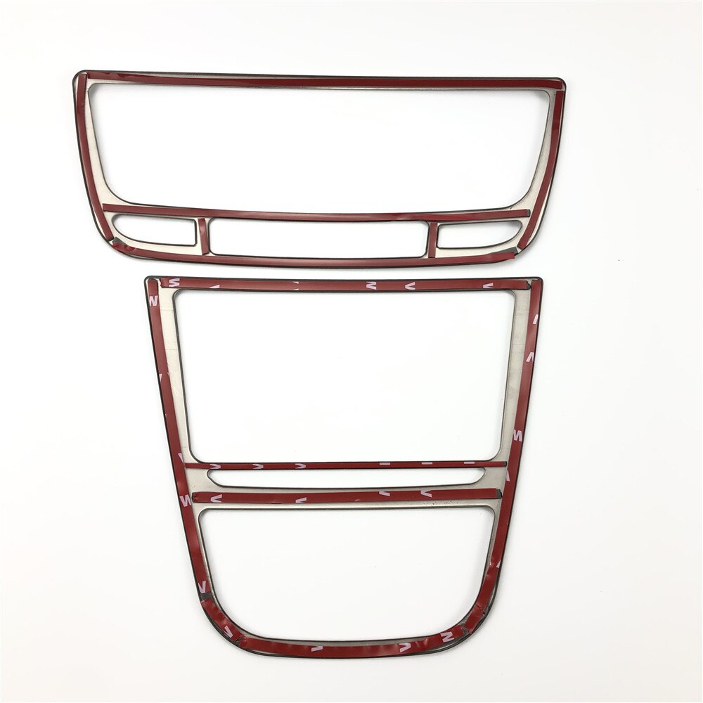 Cadre de décoration de tableau de bord central de climatisation de sortie d&#39;air, 2 pièces, pour Buick Encore OPEL VAUXHALL MOKKA –