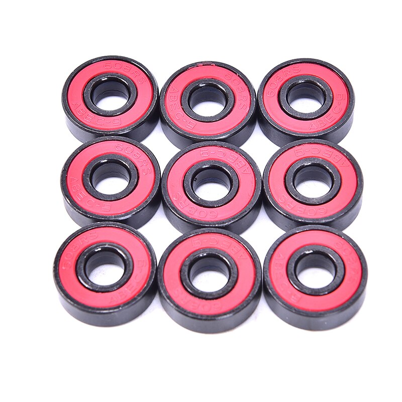 10Pcs/set 608 2RS Bearings Deep Groove Steel Sealed Ball Bearings 608RS 608-2RS