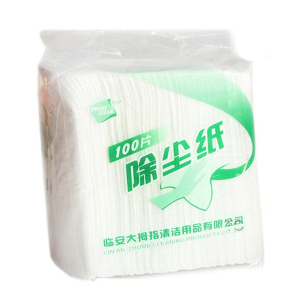 Papel de limpieza electrostático ultraligero de 100 uds, toallitas húmedas limpias y secas, toallitas para limpiar paredes, ventanas, toallitas, mopa, papel de limpieza: Default Title
