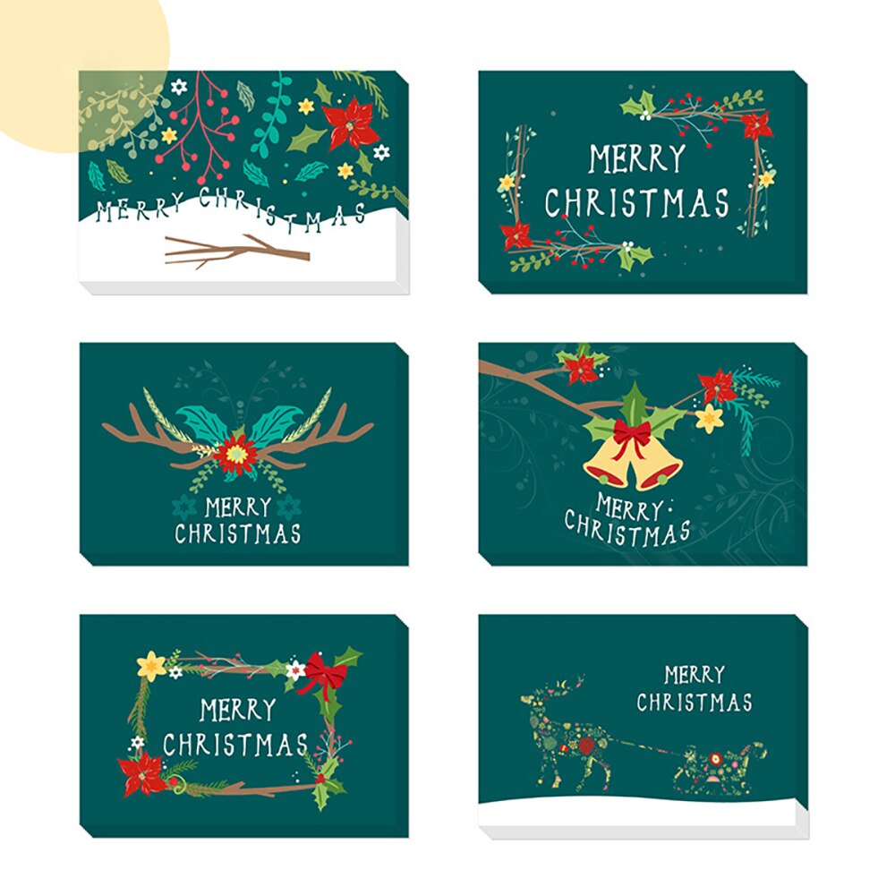 24pcs Christmas Cards Merry Christmas Year Party Invitation Letter Greeting Cards Cards Party Supplies Wrap Decoration: B