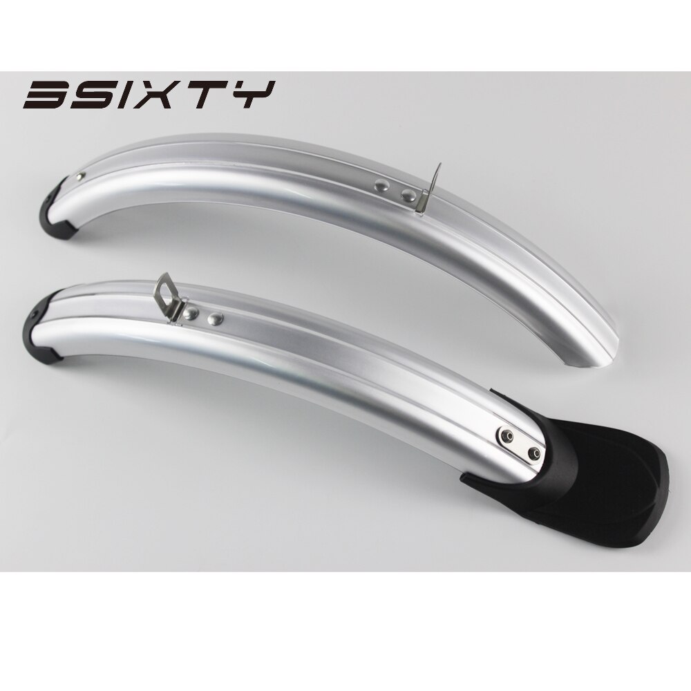 Spatbord Zwart Chrome Voor Achter Motorfiets Splash Guard Achter Spatbord Modder Cover Sand voor Fender voor CG125 Voorkom opspattend slib (Kleur : Front Sliver