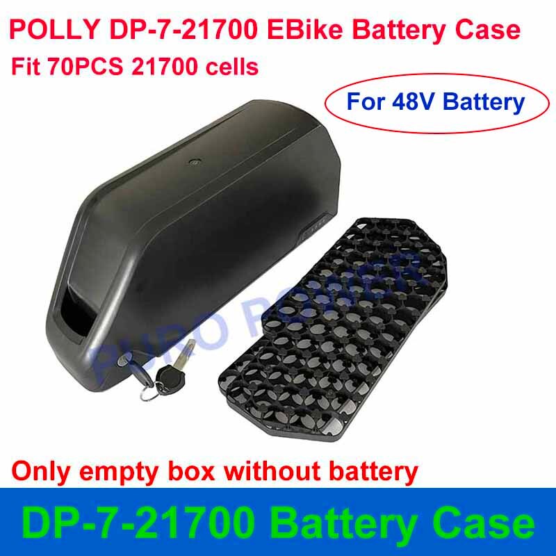POLLY DP-7-21700 caja de batería compatible con 70 Uds 21700 celdas caja vacía tira de níquel 10S 13S 14S 35A DP-2170-7 para batería DIY 36V 48V 52V: Azul cielo