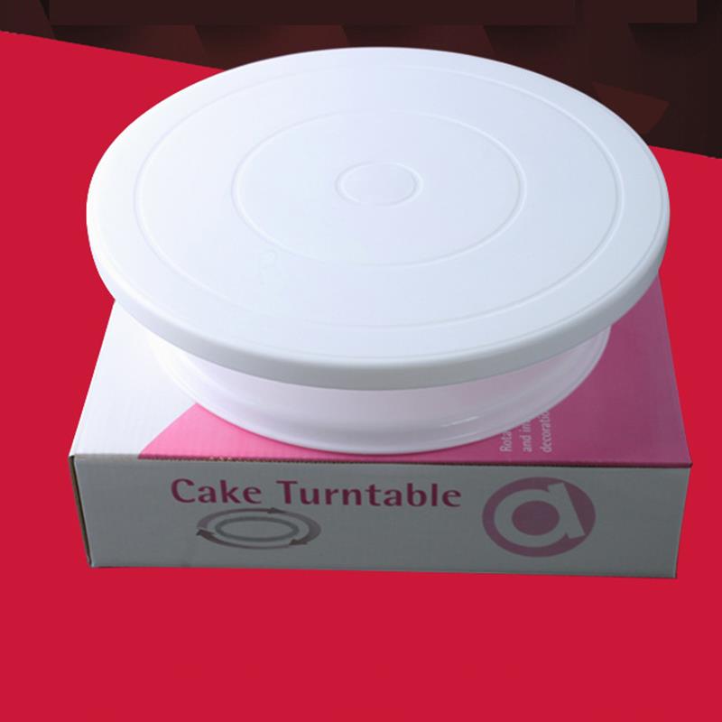 Cake Turntable Plastic Smooth Rotating Cake Decorating Stand Cake Turner Table Anti-skid Round Cake Stand Baking Tool