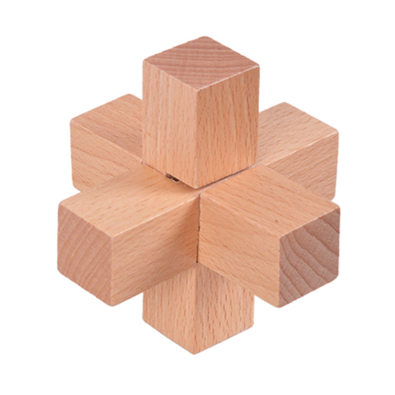 Beechwood Lock Boutique Children's Wooden Educational Toys Adult Puzzle Leisure Dismantling Lock Wooden Toys: VIOLET/紫罗兰