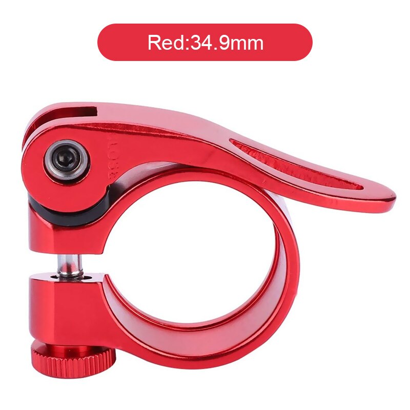 Bike Seatpost Clamp Aluminum Ultralight Quick Release Bicycle Seat Post Clip Bicycle Parts 31.8mm 34.9mm: 34.9mm E