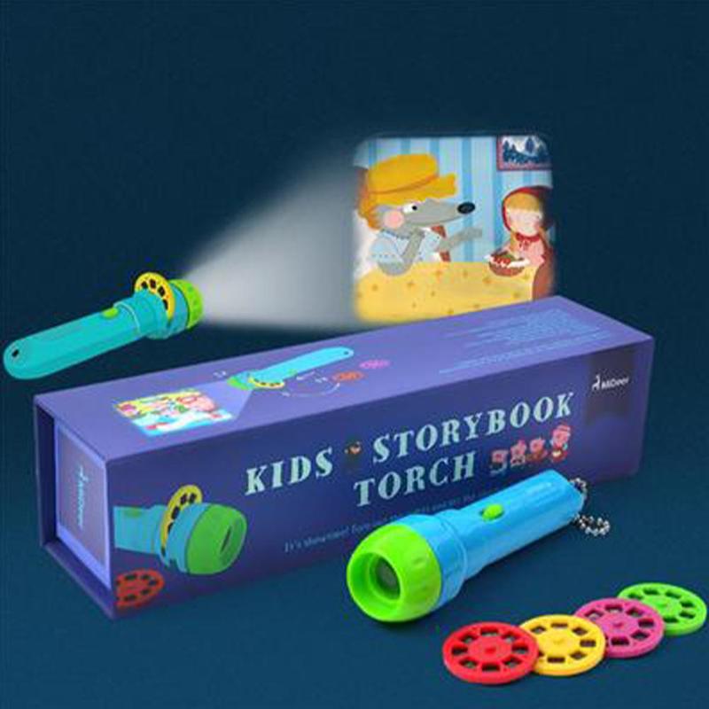 mini proiettore torcia bambini istruzione giocattoli luminosi i bambini a sviluppare gioco storia sonno impostato prestazioni i regali dei bambini