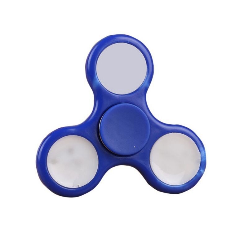 nueva luz LED Fidget Spinner dedo plástico EDC, mano Spinner para el autismo y ADHD alivio enfoque ansiedad rueda de tensión Juguetes