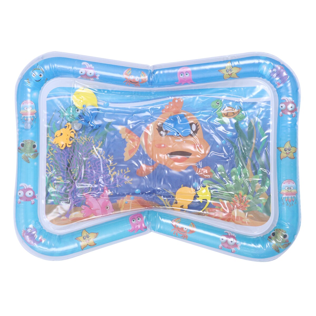 Vis Baby Pad Speelgoed Opblaasbare Kruipen Kussen Water Spelen Mat Lekvrij Kleurrijke Speelkleed Baby Speelgoed Voor Zuigelingen Peuters: type B