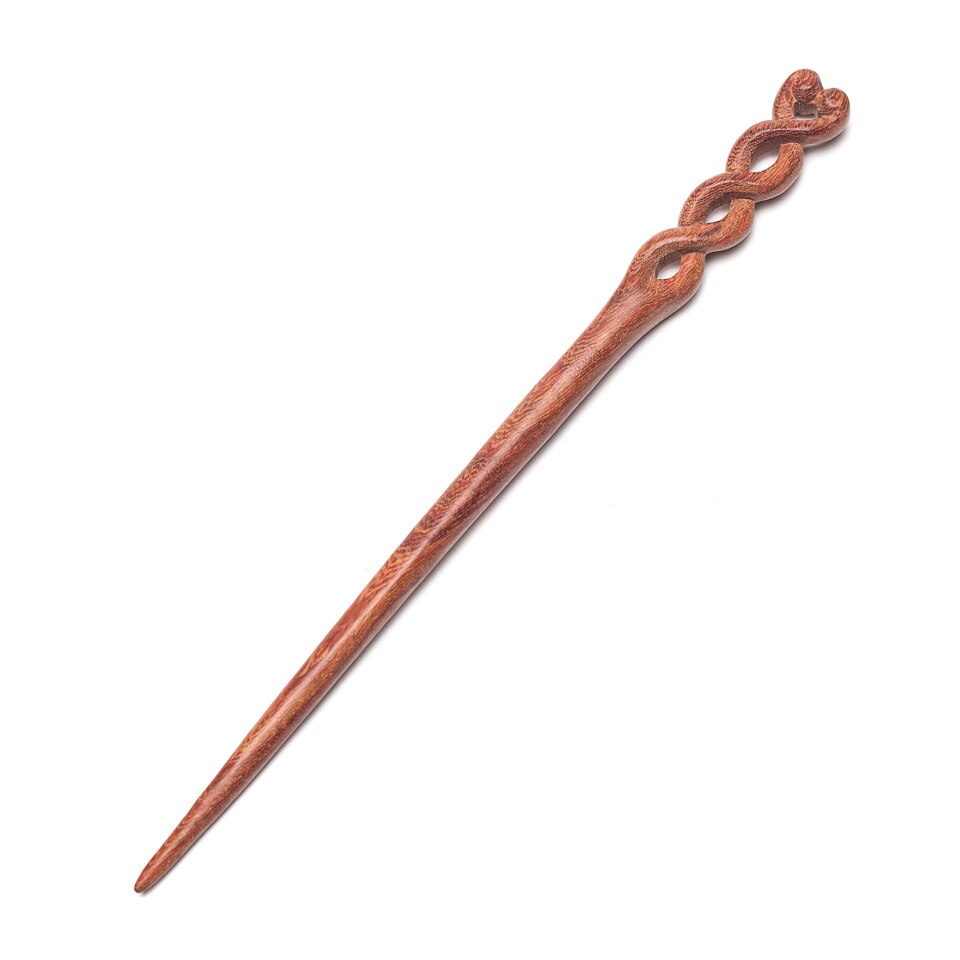 Acessórios Premium sândalo hairpin Moda Cabelo comprido vara do Cabelo do vintage jóia do casamento presentes para mulheres jóias cabeça nova: H020042D-Red