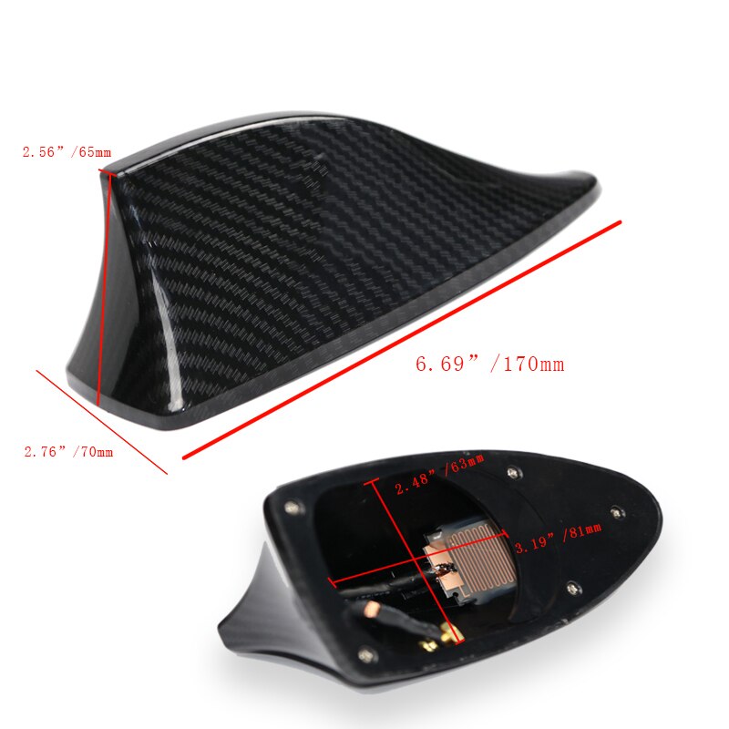Antenne aileron de requin en Fiber de carbone, Signal aérien pour Renault Megane Modus Laguna Duster Logan DACIA Sandero Fluence Clio Kango