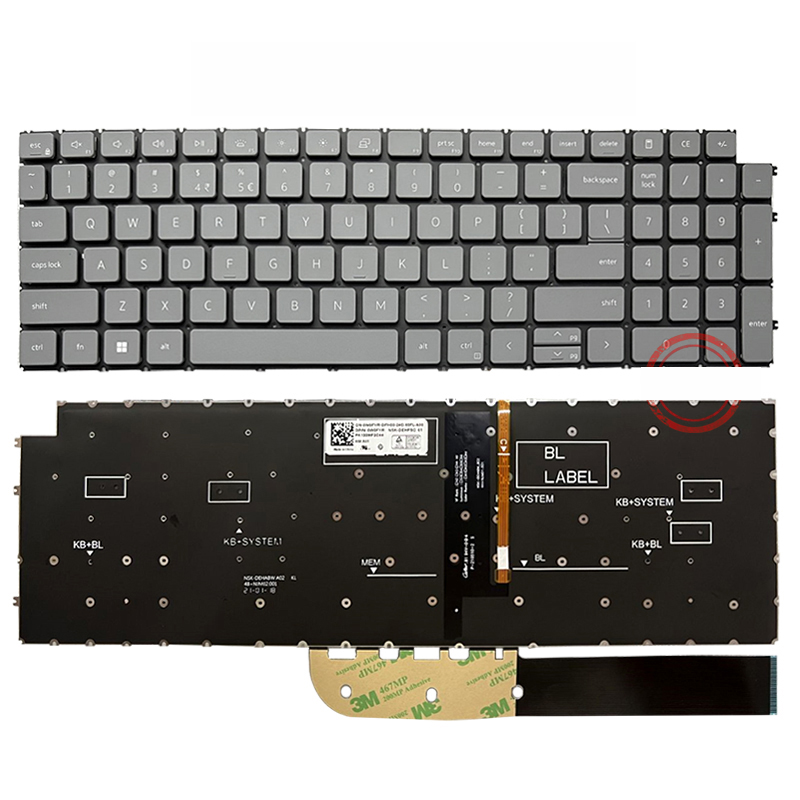 US/RU/SP Laptop Keyboard For Dell Inspiron 15 3525 3520 3511 3515 5501 5502 5505 5510 5518 5511 5515 7500 7501 7510/16 7610: BROWN
