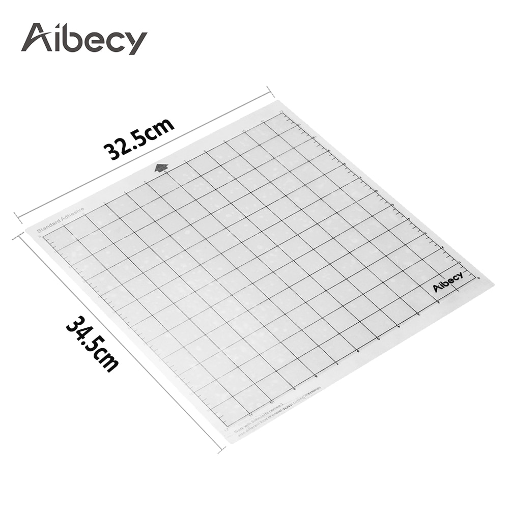 PP Replacement Cutting Mat 12*12inch Measuring Grid Translucent Adhesive Mat With Clear Film Cover for Digital Cutting Machine