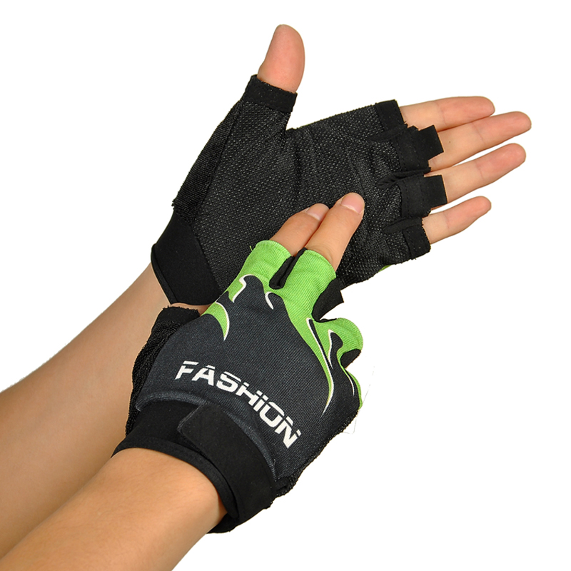 Outdoor Sport Fiets Fietsen Wandelen Gel Half Vinger Vingerloze Handschoenen Ademend Motorfiets MTB Racefiets Handschoenen: A