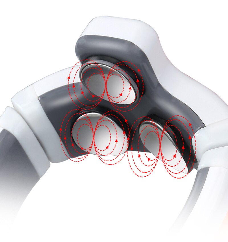 Smart Shoulder Neck Massager Electric Neck Massage Health Care Relaxation Three Heads Relieve Stress Fatigue Pain Relief tool