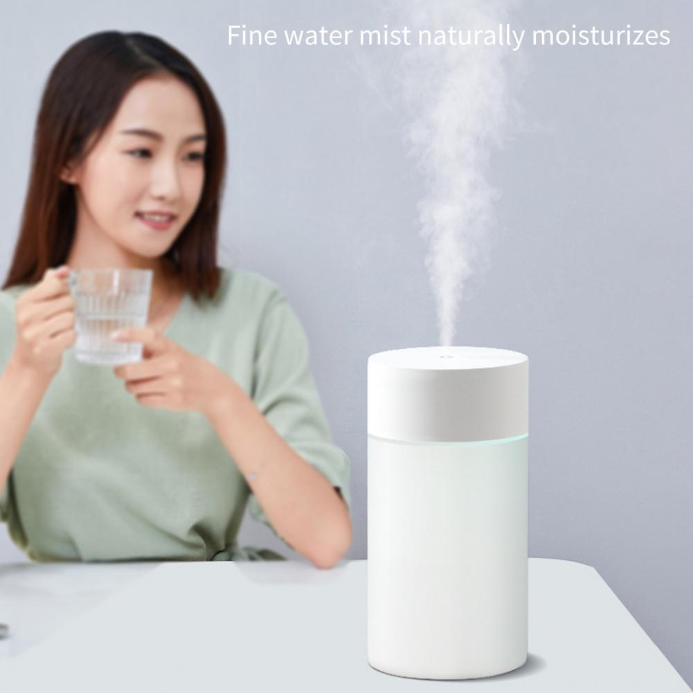 ABS 260ml Simple Cylinder Colorful Light Air Purifier Practical Desktop Humidifier Easy to Operate for Room