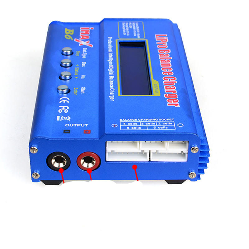 iMAX B6 Lcd-scherm Digitale RC Lipo NiMh Batterij Balance Charger + B6AC Lipo Opladen XT60/T Plug Adapter Board 2-6 S
