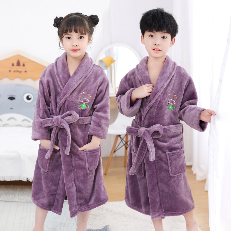 Peignoir, Robe De Chambre Avec Capuche Chemise De Nuit En Flanelle Chemise De Nuit De Salon