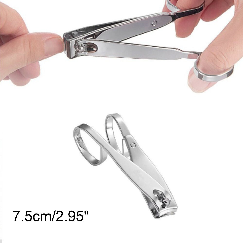 Stainless Steel Foldable Toe Nail Clippers Cutter Men Women Finger Toenail Scissors Nail Trimmer Keychain Manicure Pedicure Tool: C