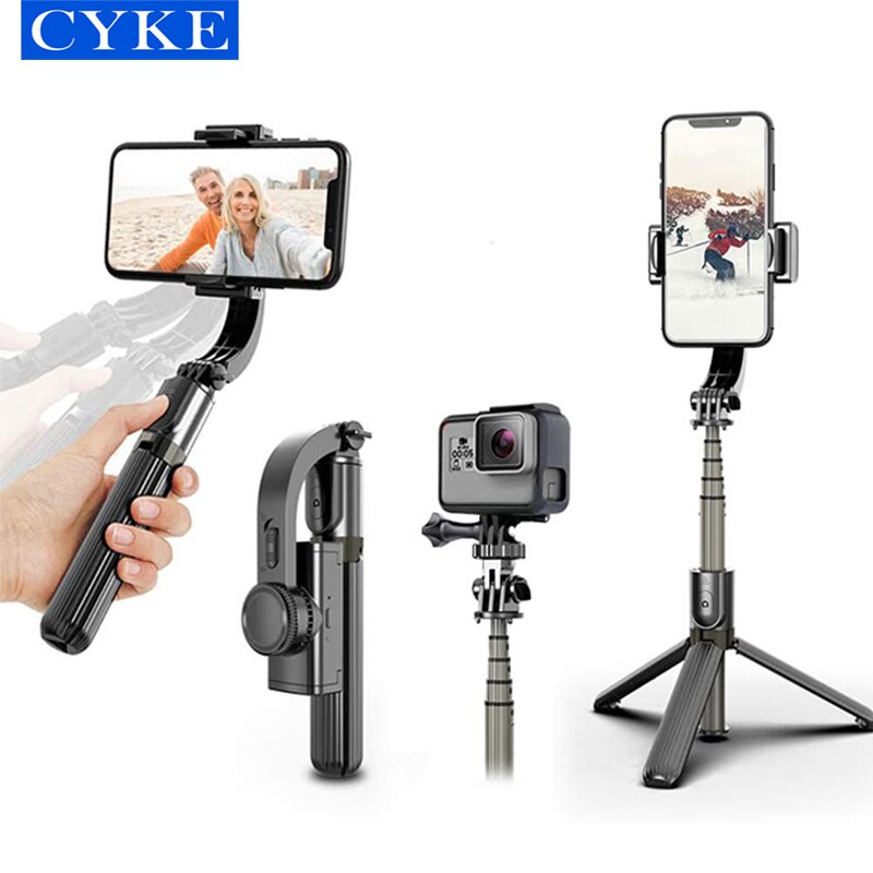 Cyke L08 Gimbal Stabilizer Bluetooths Statief Selfie Stok 360 Rotatie Handheld Anti-Shake Selfie Video Stabilizer