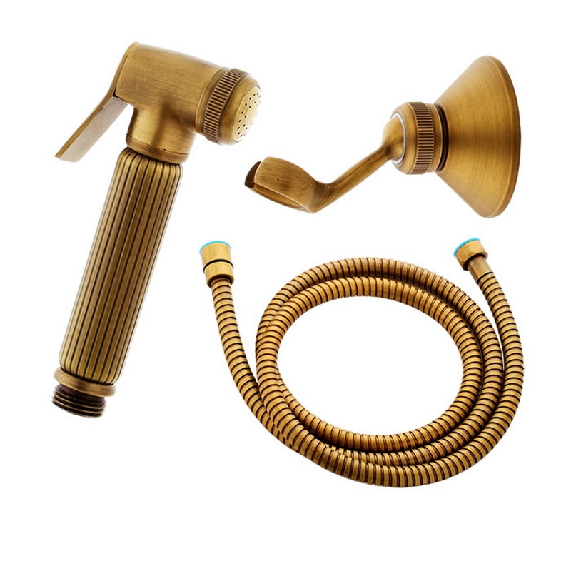 Antikk messing håndholdt bidet spray dusjsett kobber bidet sprøyte lanos toalett bidet kran toalett  kd1375
