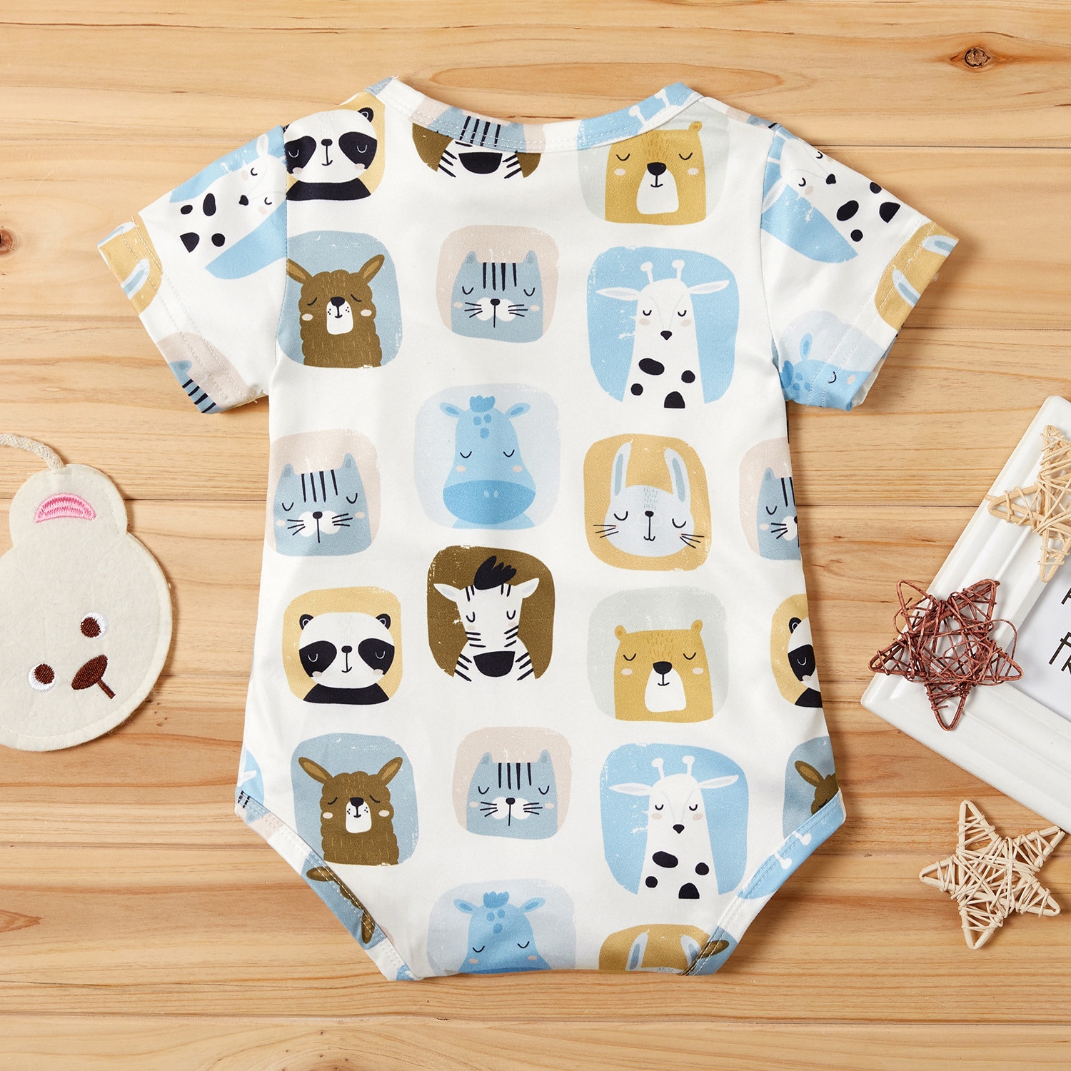 Zomer Baby Body 100% Katoen Baby Body Korte Mouw Kleding Soortgelijke Jumpsuit Cartoon Gedrukt Baby Boy Girl Body