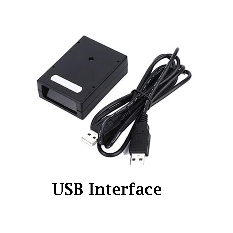 1D Fixed Barcode Scanner 1D Barcode Continuous and Auto-scanning TTL/RS232/USB Interface Industrial 1D CCD Barcode Reader Module: USB Interface